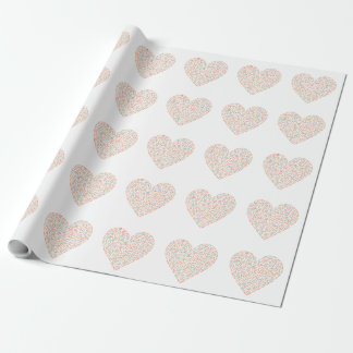 Cute Sprinkle Heart | Baby Sprinkle Wrapping Paper