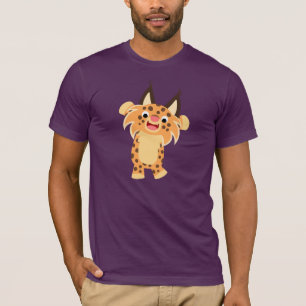 Cute Spunky Cartoon Bobcat T-Shirt
