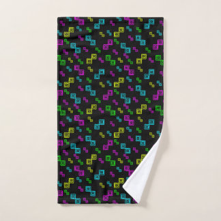 Cute Squared Shape geometry Hand Towel
