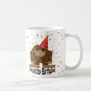 Cute Squatchy Birthday Bigfoot Coffee Mug