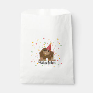 Cute Squatchy Birthday Bigfoot Favour Bags
