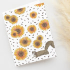 Cute Squirrel and Sunflowers Watercolor Blank