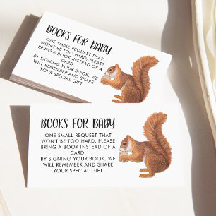 Cute Squirrel Book Request Enclosure Card