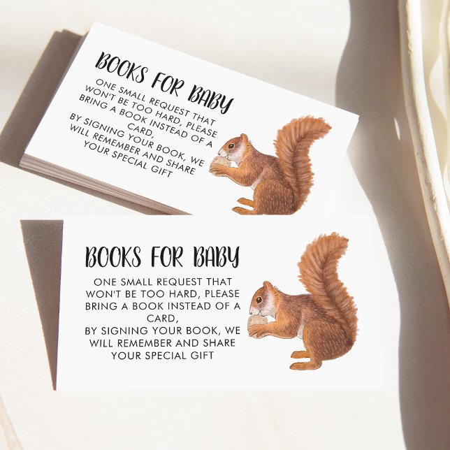 Cute Squirrel Book Request Enclosure Card (Creator Uploaded)