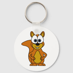 Cute Squirrel Cartoon Key Ring