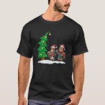 Cute Squirrel Christmas Santa Hat Merry And Bright T-Shirt<br><div class="desc">Cute Squirrel Christmas Santa Hat Merry And Bright Vibes</div>