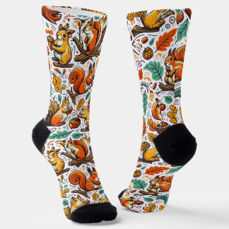 Cute Squirrel Cosy Socks – Playful Animal Lovers 