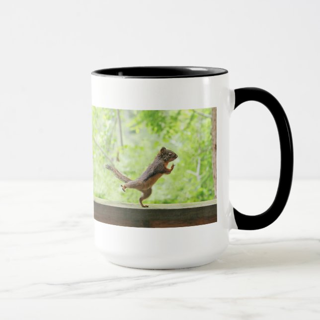 Cute Squirrel Doing Tai Chi Mug (Right)