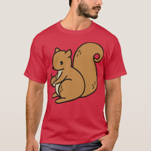 Cute Squirrel Doodle Drawing T-Shirt