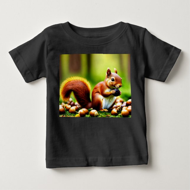 Cute Squirrel Edition Baby T-Shirt (Front)