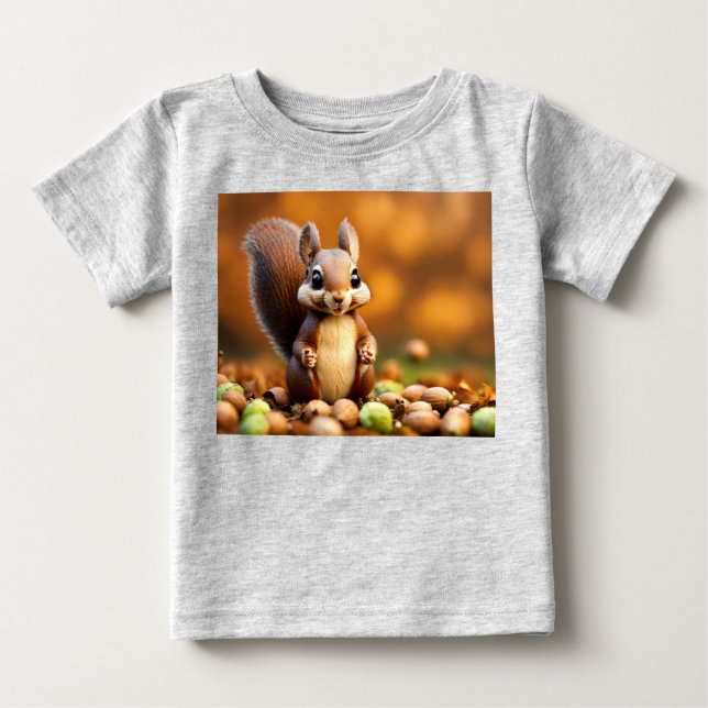 Cute Squirrel Edition Baby T-Shirt (Front)