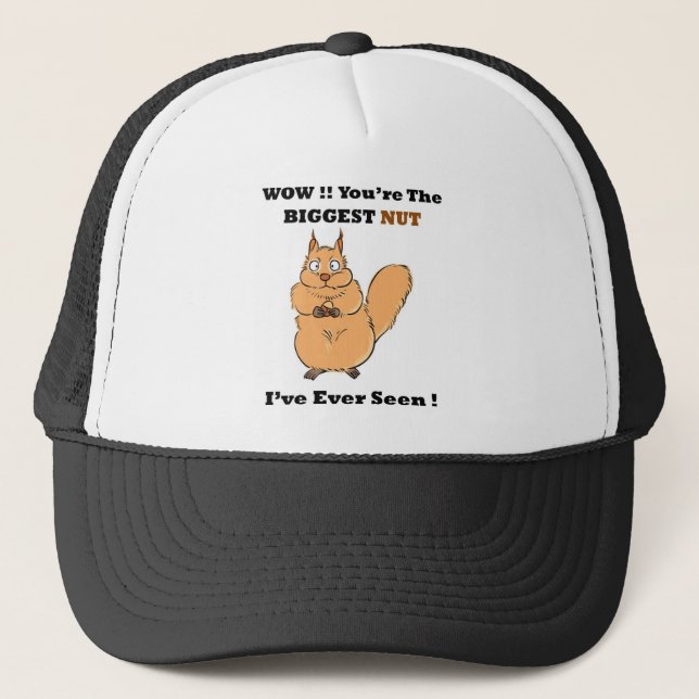 Cute Squirrel Full Trucker Hat (Front)