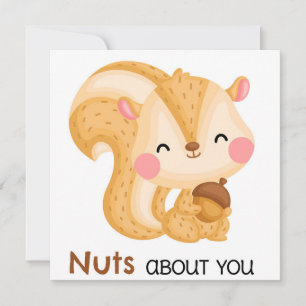 Cute Squirrel Holiday Card