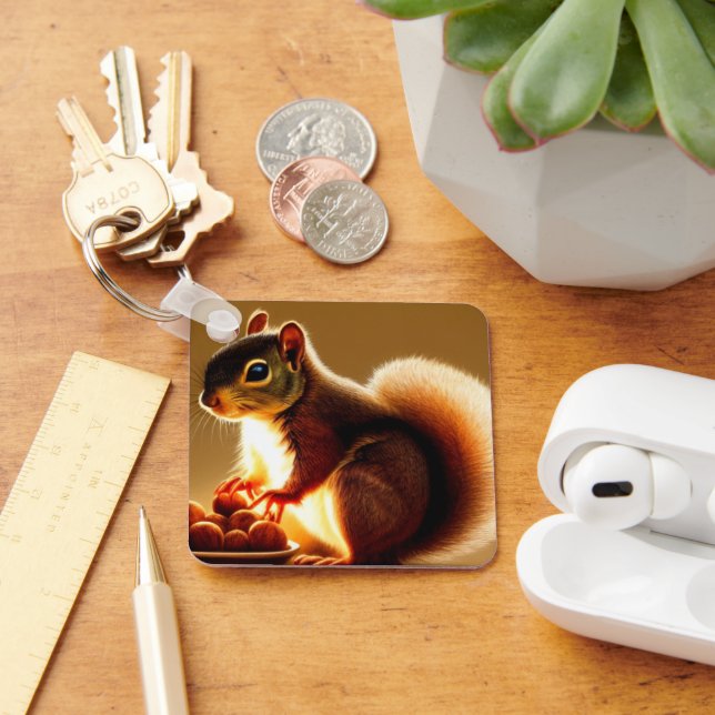 Cute Squirrel  Key Ring (Desk)