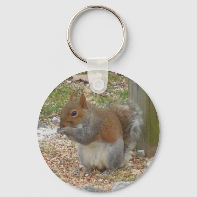 Cute Squirrel Keychain (Front)