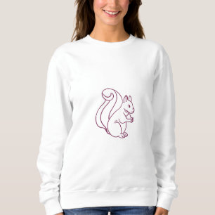 Cute squirrel modern funny sweatshirt
