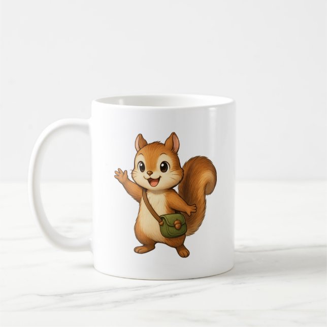 Cute Squirrel Mug – Okojo and Friends (Left)