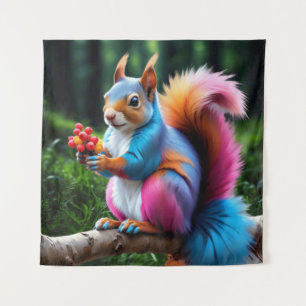 Cute Squirrel on The Branch-19274 Tapestry