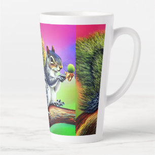 Cute Squirrel on the Branch-47563 Latte Mug