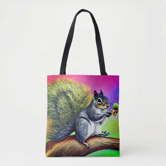 Cute Squirrel on the Branch-47563 Tote Bag (Front)