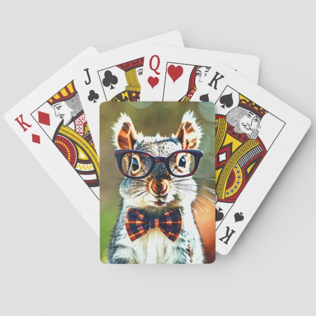 Cute Squirrel Playing Cards (Back)