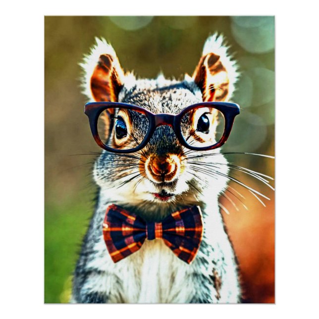 Cute Squirrel Poster (Front)