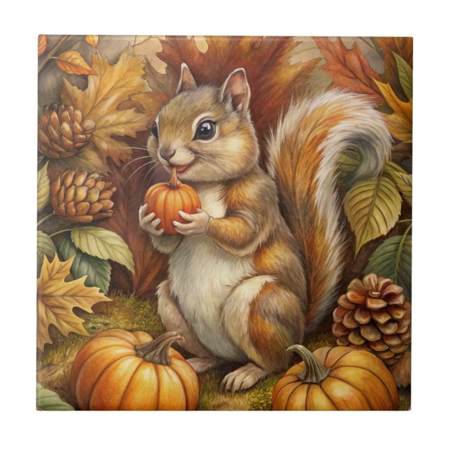 Cute Squirrel Tile (Front)
