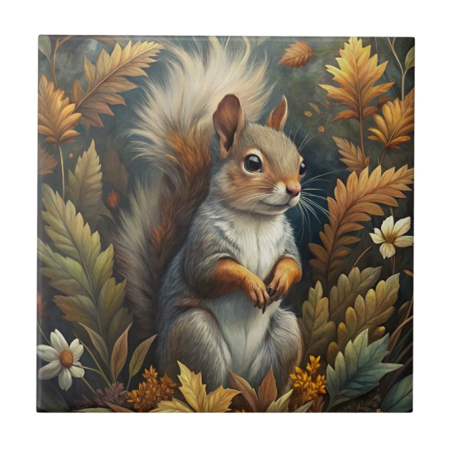 Cute Squirrel Tile (Front)