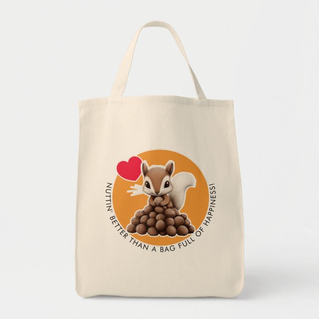 Cute Squirrel Tote Bag (Front)