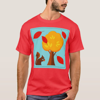 Cute Squirrel Tree T-Shirt