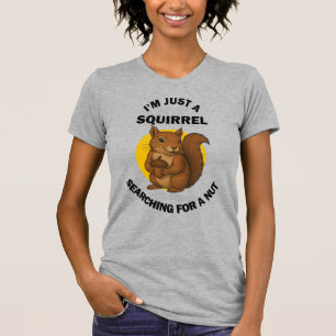 Cute Squirrel with Acorn Woodland Animal T-Shirt