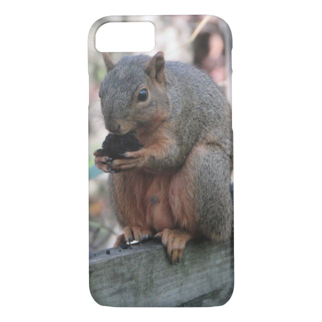 Cute Squirrel with Nut Phone Case (Back)