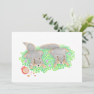 Cute Squirrels Any Occasion Note Card