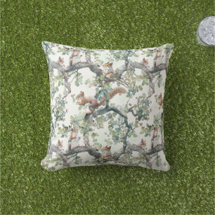 Cute squirrels pattern cushion