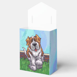 Cute St. Bernard Dog Party Favour Box