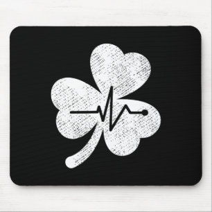 Cute St Paddys Day Nurses Scrub Top Nurse St Patri Mouse Mat
