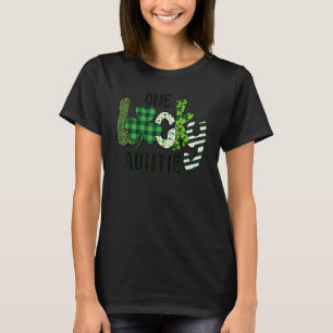 Cute St Patrick Day One Lucky Auntie Irish Family  T-Shirt