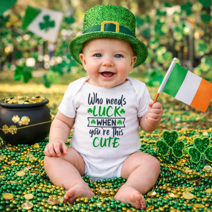 Cute St Patrick's Day  Baby Bodysuit