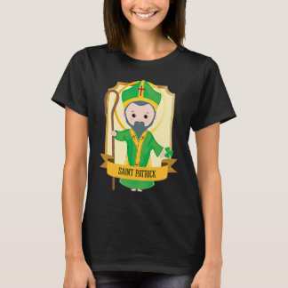 Cute St Patricks Day Catholic Women Kids Girls Iri T-Shirt