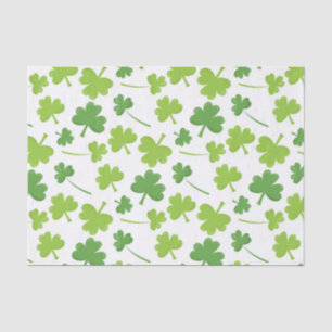 Cute St. Patrick's Day Clovers Tissue Paper