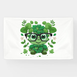 cute st Patricks day cute shamrock wherein glasses Banner