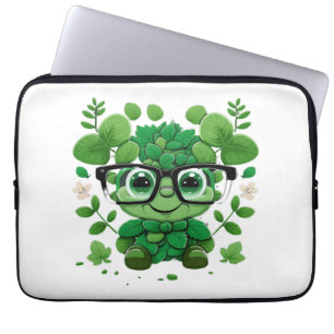 cute st Patricks day cute shamrock wherein glasses Laptop Sleeve