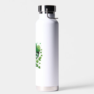 cute st Patricks day cute shamrock wherein glasses Water Bottle