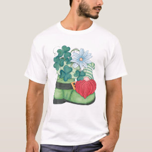 Cute St. Patricks Day Gnome For Women With Green S T-Shirt