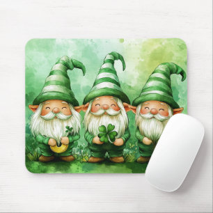 Cute St. Patrick's Day Gnomes Mouse Mat