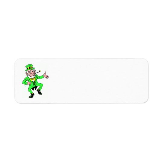 Cute St. Patrick's Day | Leprechaun Jig Return Address Label
