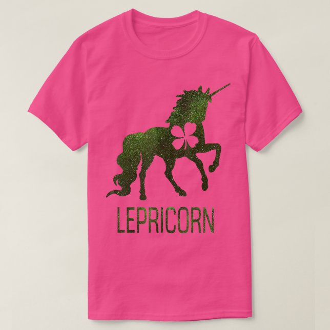 Cute St Patrick's Day Lepricorn Unicorn Lepricorn  T-Shirt (Design Front)
