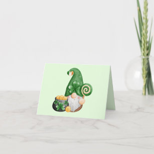 Cute St. Patrick's Day Lucky Gnome Card
