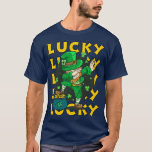 Cute St Patricks Day Lucky Retro Green Shamrock Ir T-Shirt