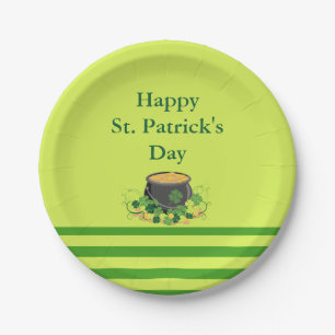 Cute St. Patrick's Day Paper Plate